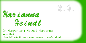 marianna heindl business card